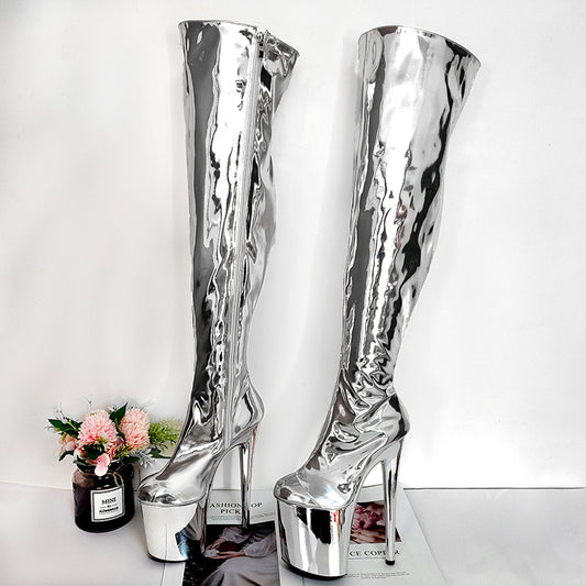 Liquid Glam - Thigh High Boots