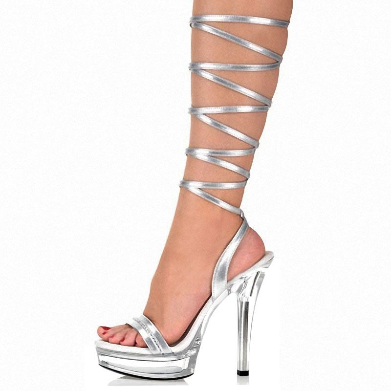 Silver Siren - Platform Heels