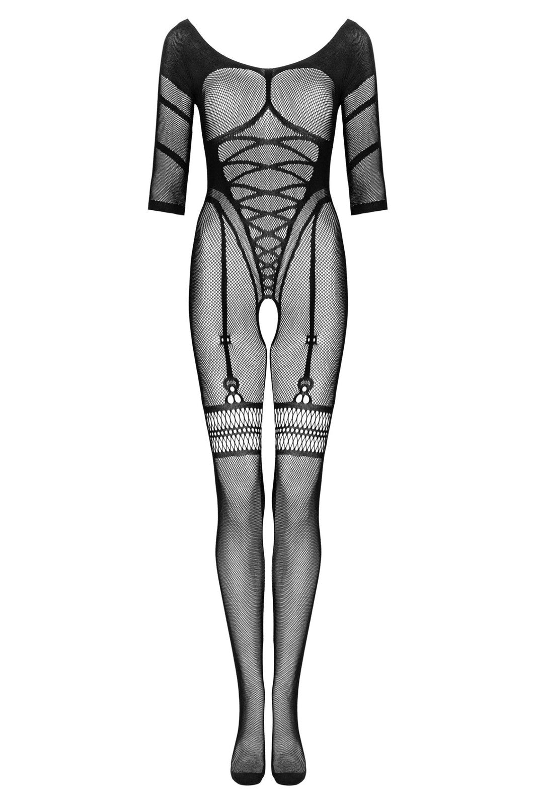 musta bodystocking