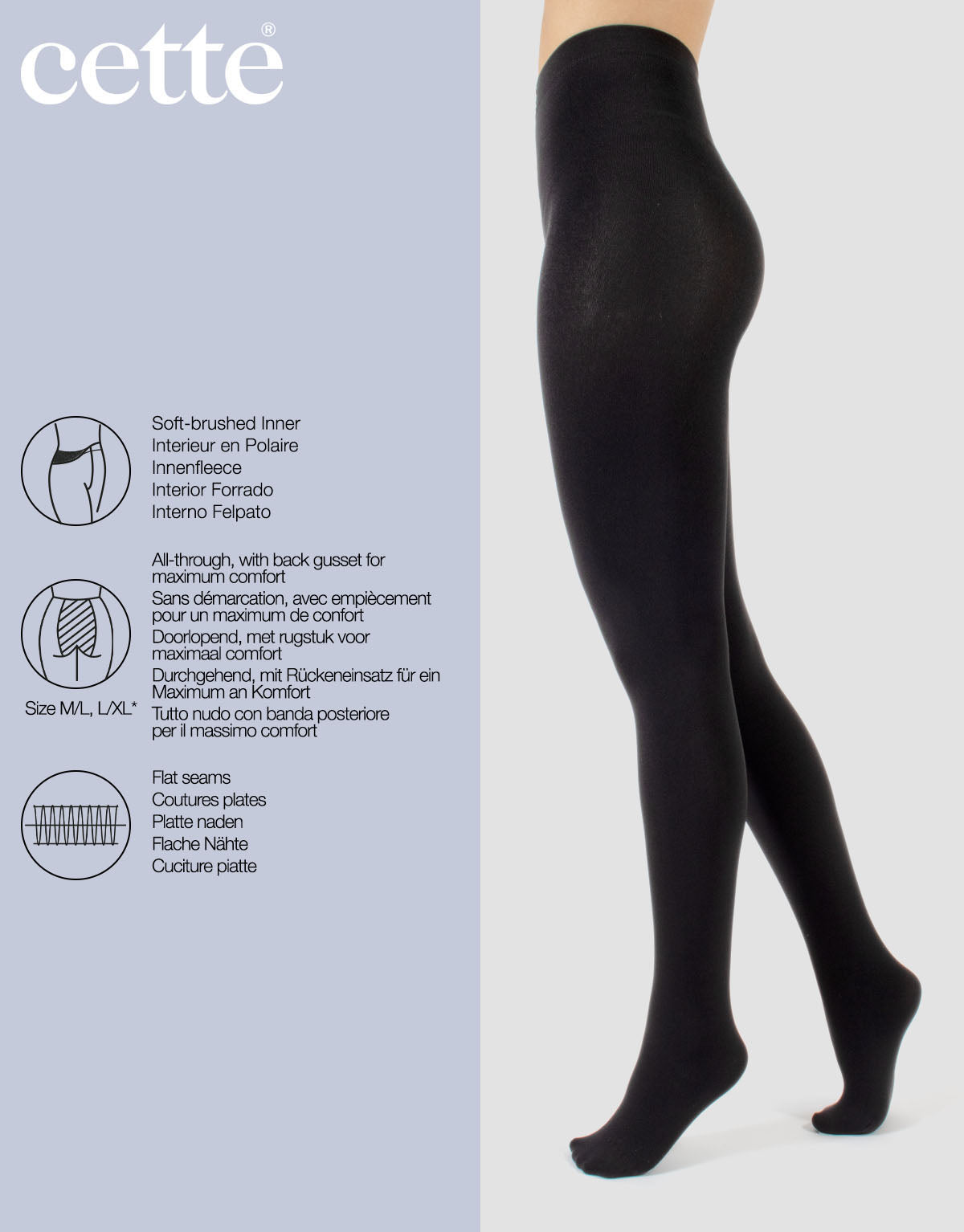 Cette: 300den thermo sukkahousut