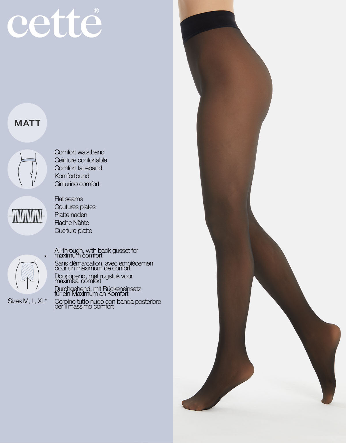 Cette: Nude Look 80den sukkahousut