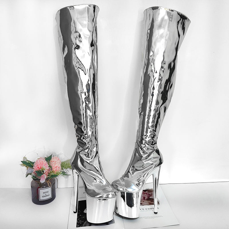 Liquid Glam - Thigh High Boots