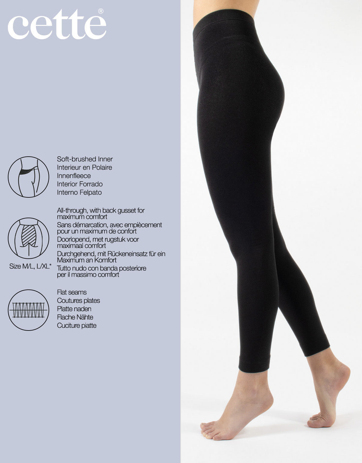 Cette: 300den thermo leggingsit