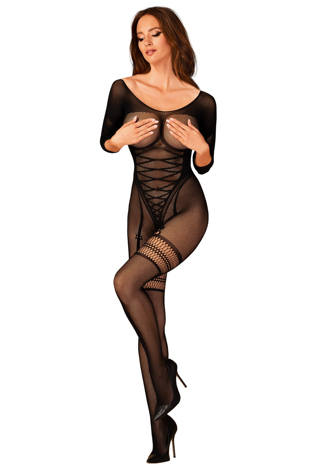 musta bodystocking